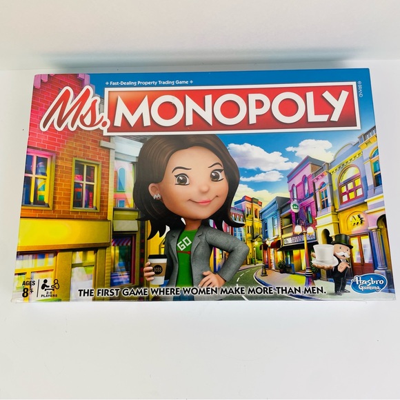 Ms. Monopoly Hasbro Gaming Board Game Parker Brothers Ages 8+ Women Investors - Picture 5 of 6